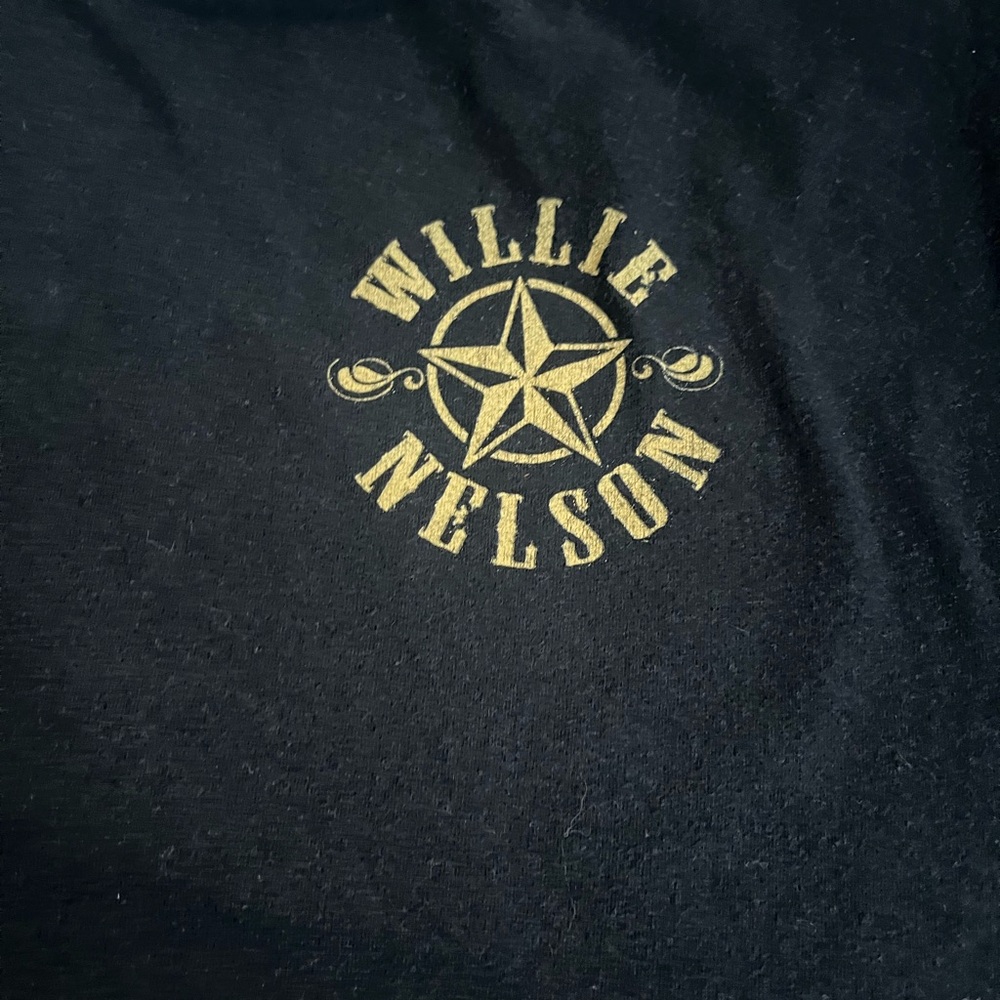 Willie Nelson Graphic Black T-Shirt
